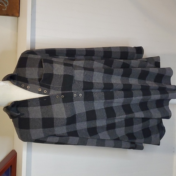 Soft Surroundings Mad over Plaid flannel Longline Dress/tunic PM - Picture 2 of 11